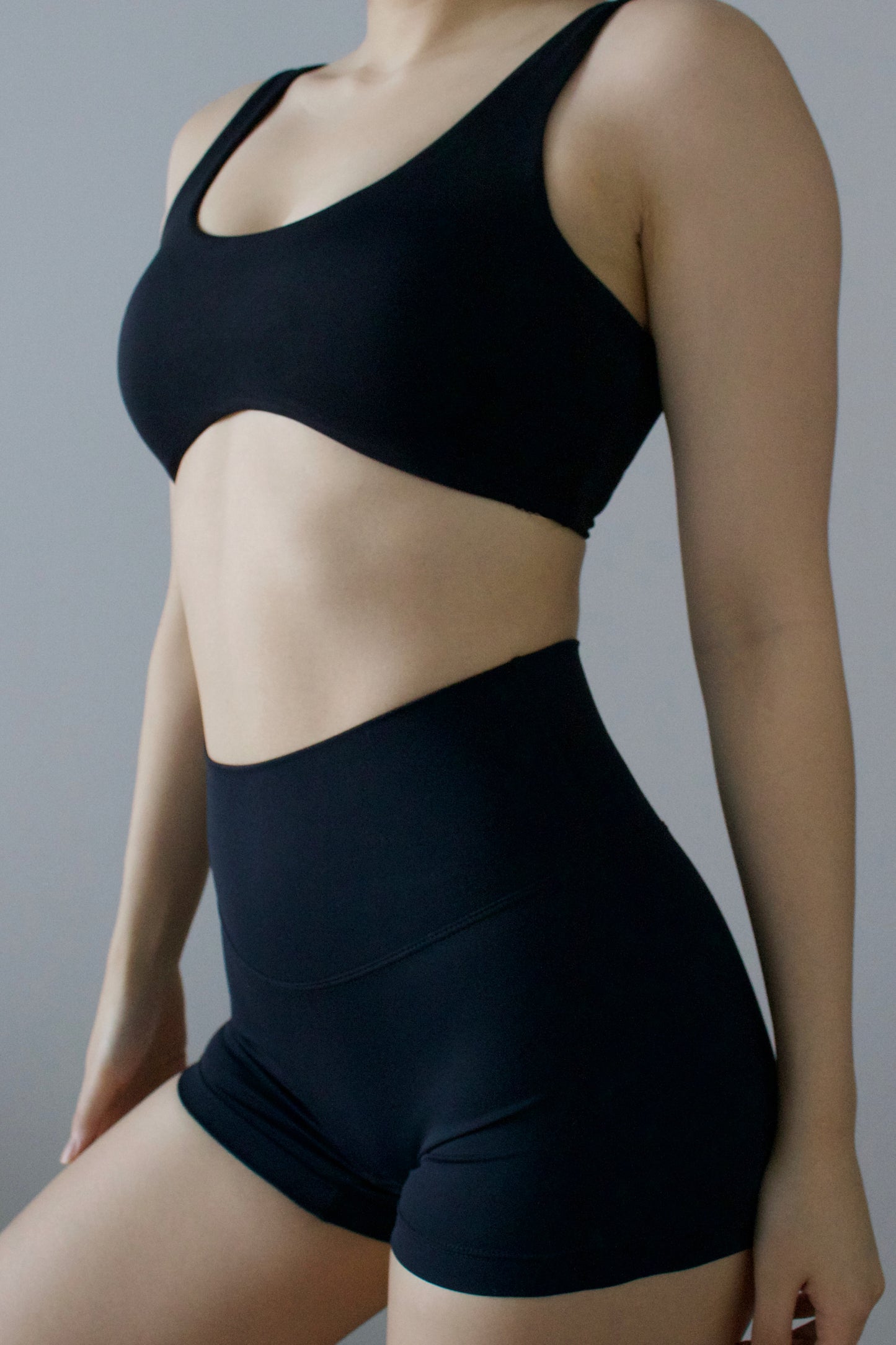 Butter-soft 3” Brushed Shorty Short- Onyx