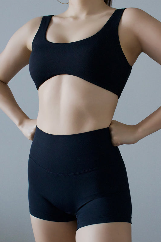 Butter-soft 3” Brushed Shorty Short- Onyx