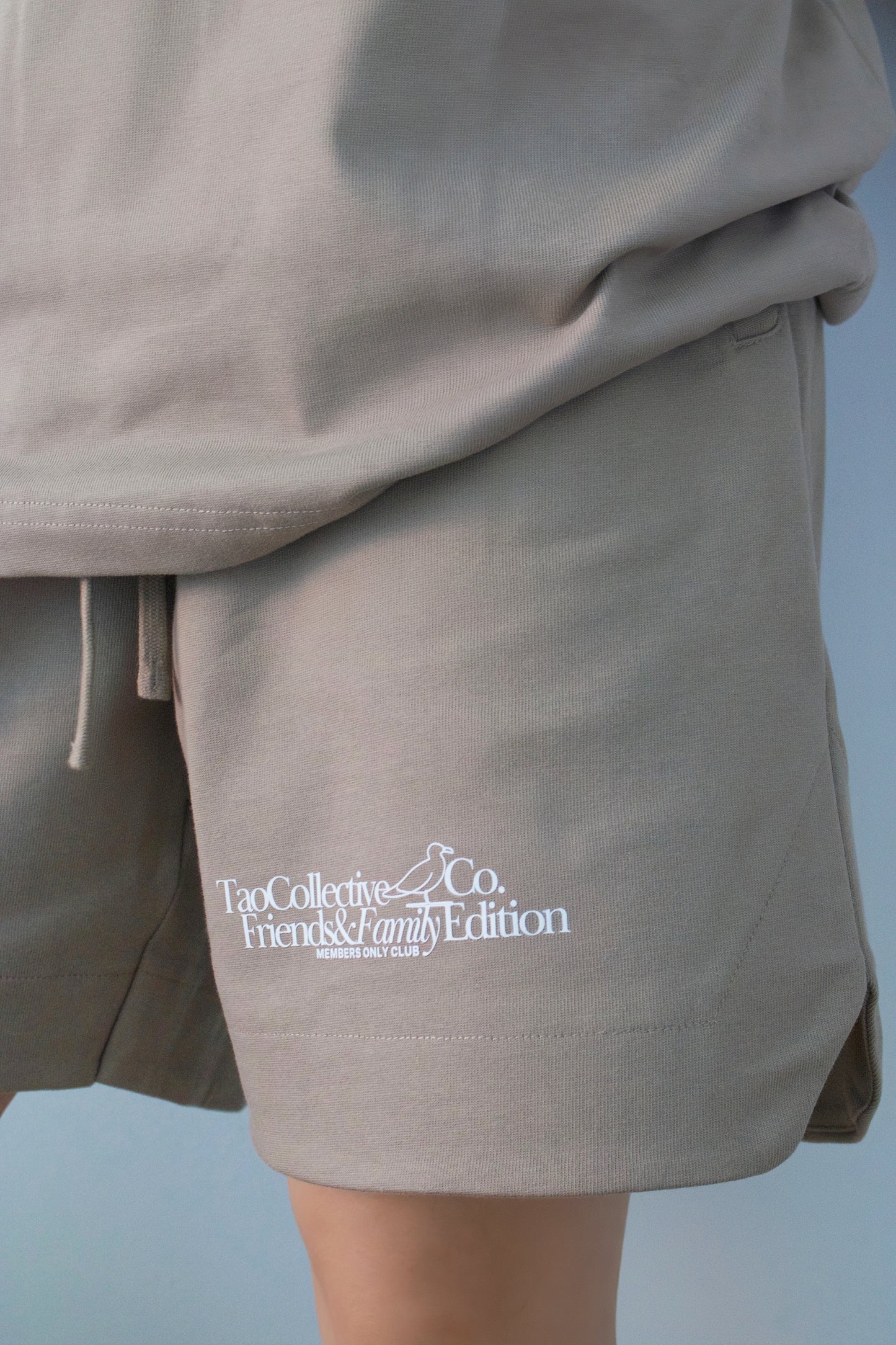 Friends&Family Jersey Shorts- Stone