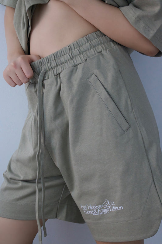 Friends&Family Jersey Shorts- Matcha