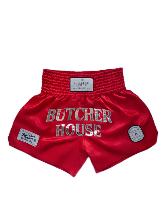 Muay Thai Shorts - Chrome Collection- Red
