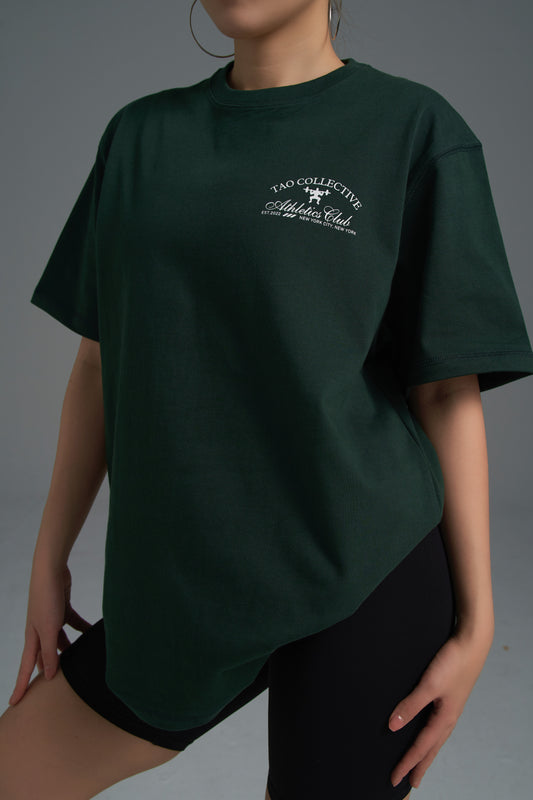 Athletics Club T-shirt - Forest Green