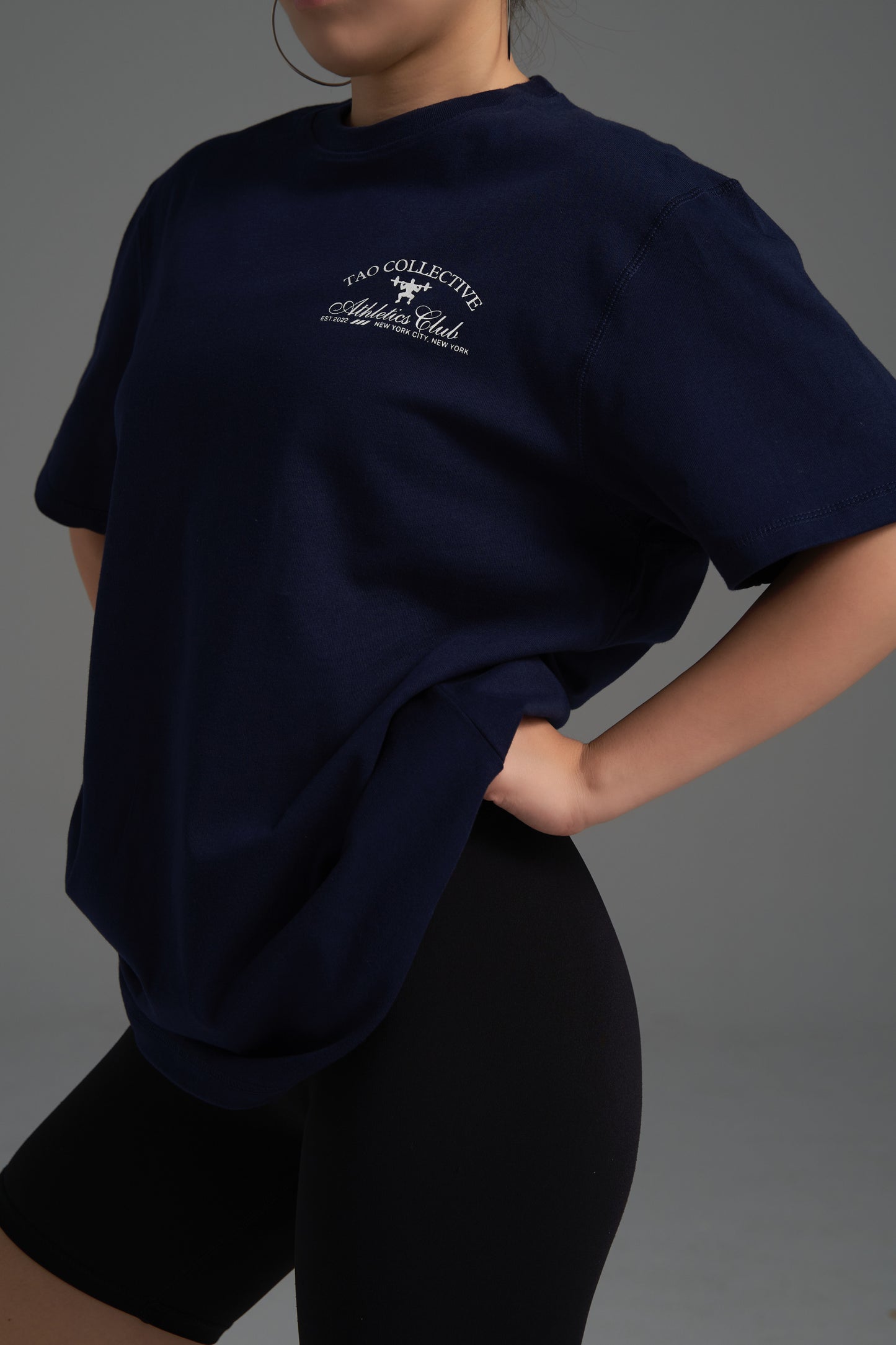 Athletics Club T-shirt- Navy