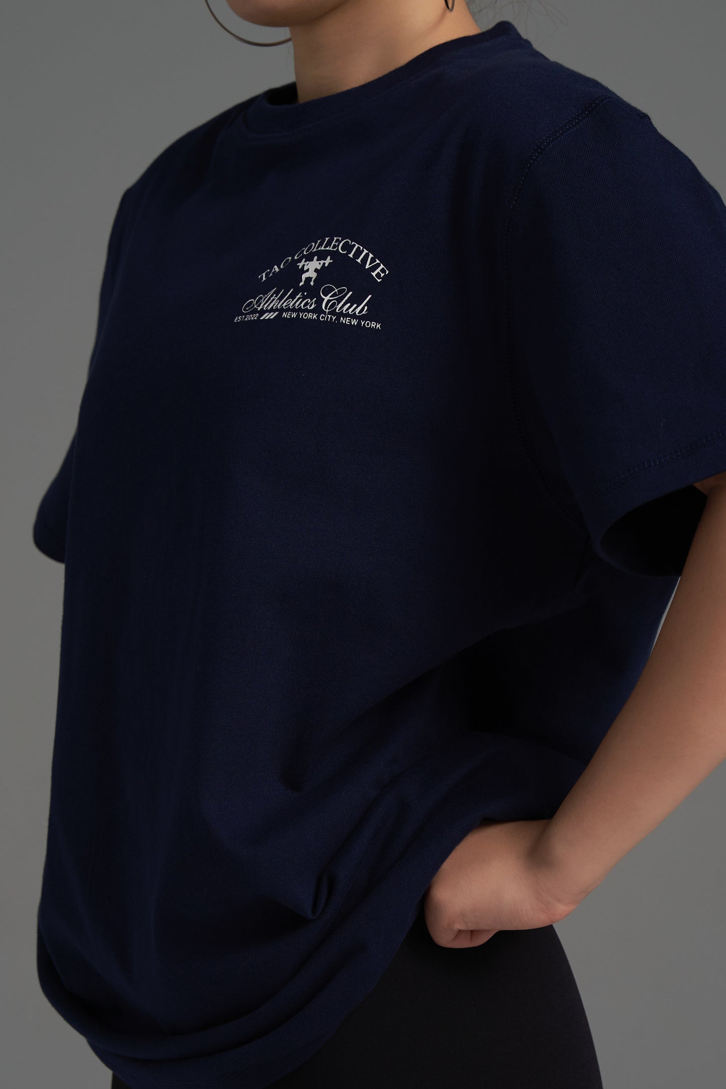Athletics Club T-shirt- Navy