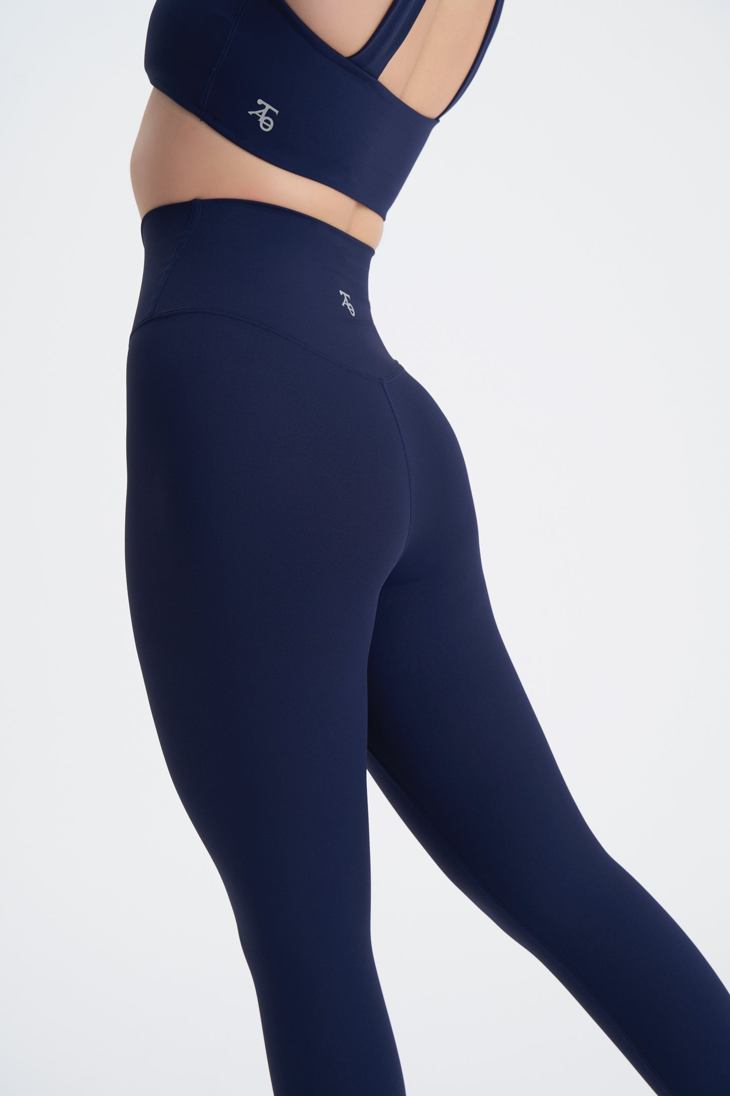 Crossover Leggings- Navy Blue