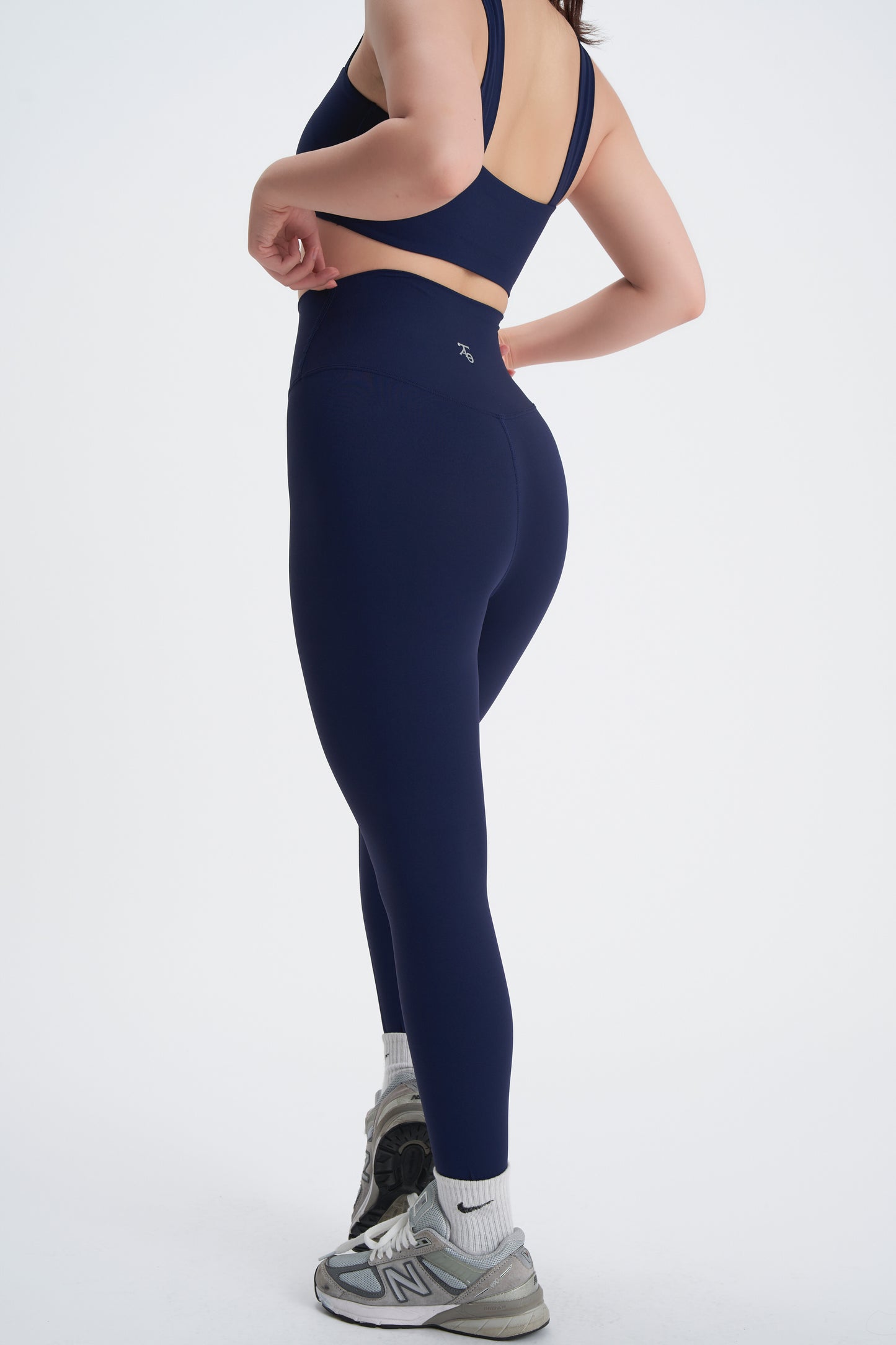 Crossover Leggings- Navy Blue