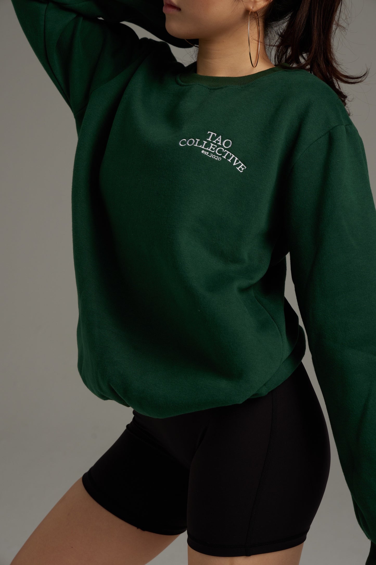 Signature Crewneck- Forest Green