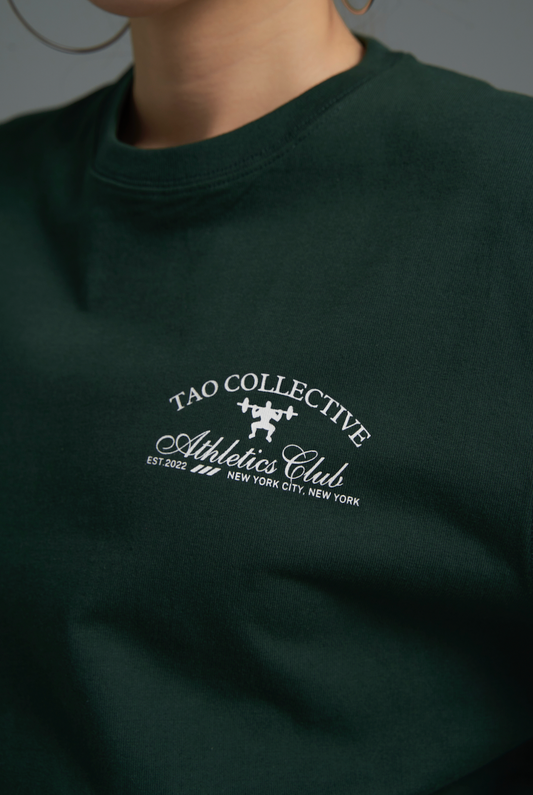 Athletics Club T-shirt - Forest Green