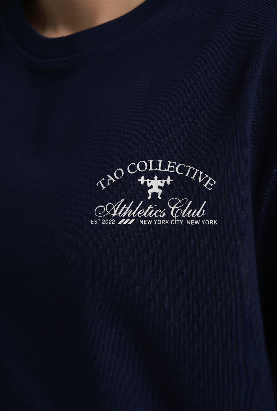 Athletics Club T-shirt- Navy