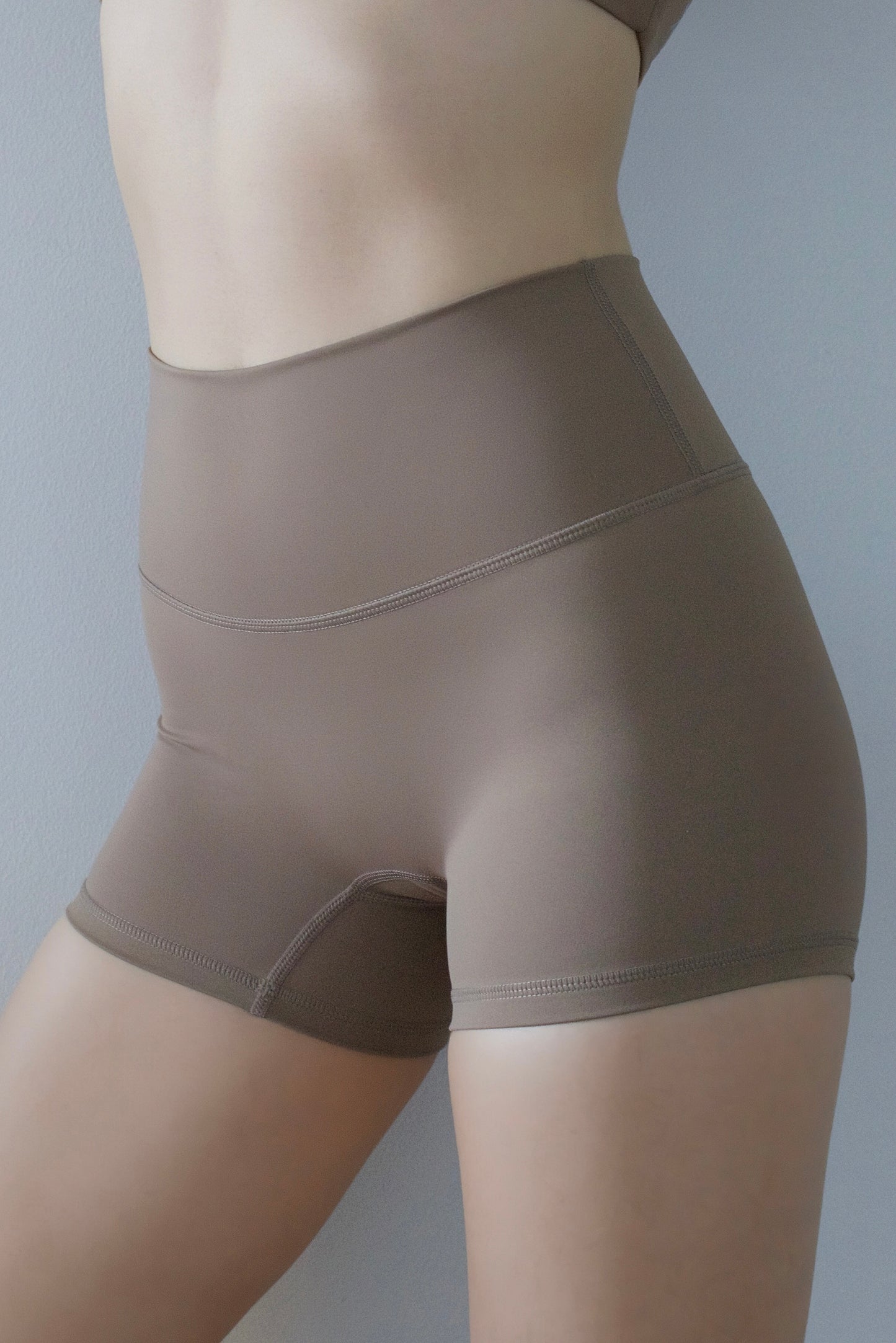 Butter-soft 3” Satin Shorty Short- Mocha