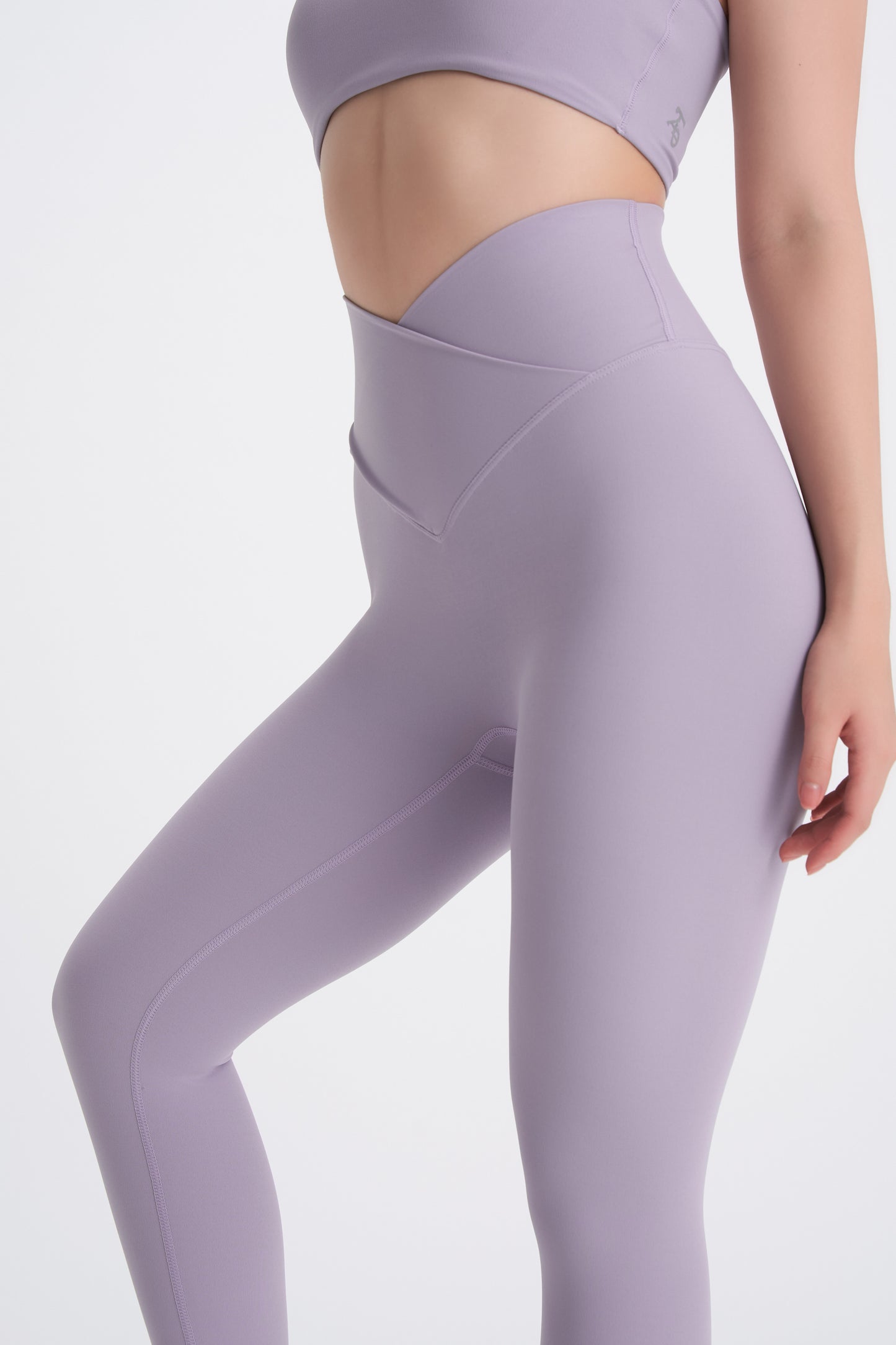 Crossover Leggings- Lavender