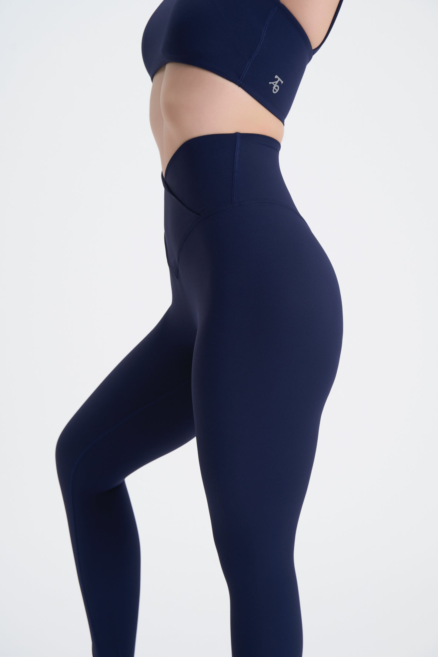 Crossover Leggings- Navy Blue